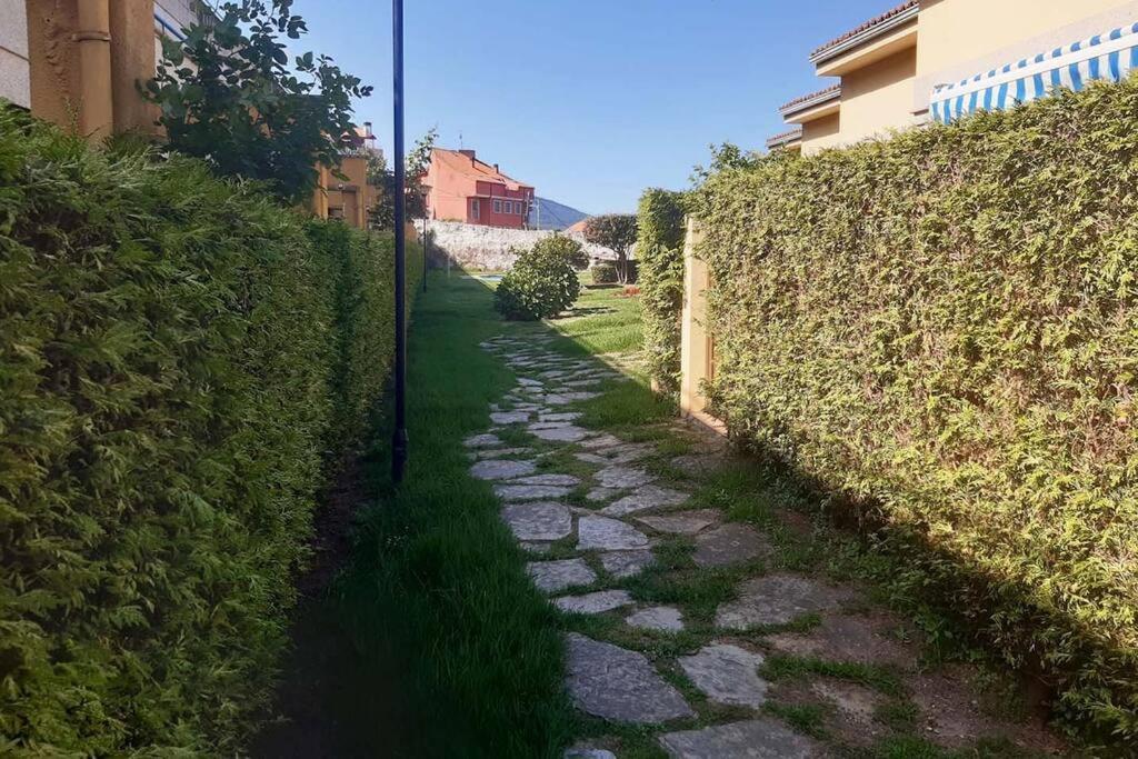 Apartamento Con Piscina En Portosín Exterior foto